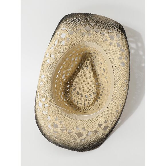 3332 Western Straw Cowboy Hat Cowgirl Hats Hollow Out Summer Beach Sun main image 4